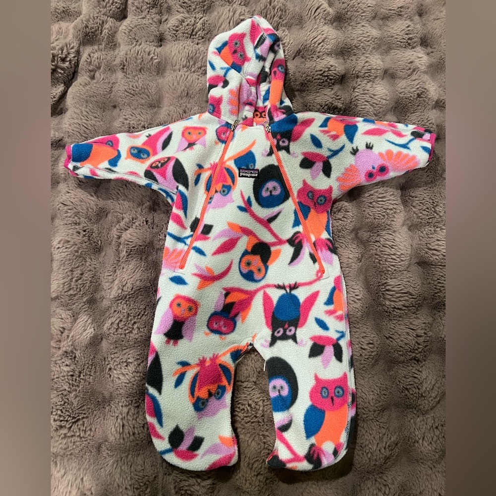 Patagonia Kids' Colorful Owl One Piece